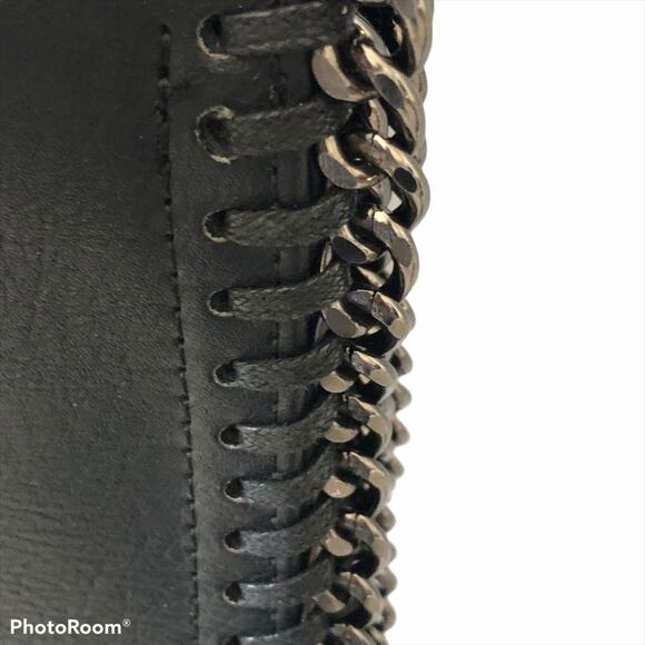 Falabella-Inspired Leather & Denim Embroidered Crossbody Bag Chic Statement - Picture 4 of 13